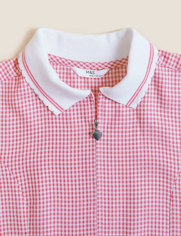 Dresses Girls' Gingham Pleated Zip School Playsuit (2-14 Yrs) 27 Dresses Girls' Gingham Pleated Zip School Playsuit (2-14 Yrs) - Image 25