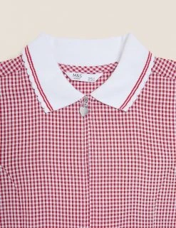 Dresses Girls' Gingham Pleated Zip School Playsuit (2-14 Yrs) 59 Dresses Girls' Gingham Pleated Zip School Playsuit (2-14 Yrs) -SCHOOL UNIFORM Sales SD 04 T76 6482 B0 X EC 3