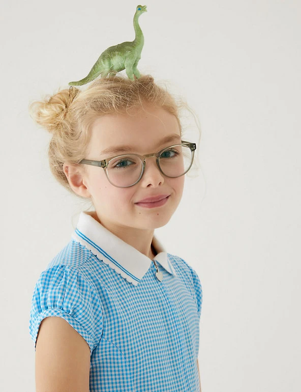 Dresses Girls' Gingham Pleated Zip School Playsuit (2-14 Yrs) 10 Dresses Girls' Gingham Pleated Zip School Playsuit (2-14 Yrs) - Image 8