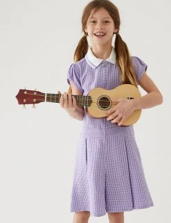 Dresses Girls' Gingham Pleated Zip School Playsuit (2-14 Yrs) 65 Dresses Girls' Gingham Pleated Zip School Playsuit (2-14 Yrs) -SCHOOL UNIFORM Sales SD 04 T76 6482 G0 X EC 0