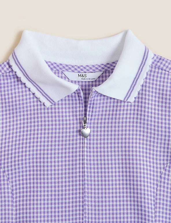 Dresses Girls' Gingham Pleated Zip School Playsuit (2-14 Yrs) 32 Dresses Girls' Gingham Pleated Zip School Playsuit (2-14 Yrs) - Image 30