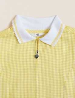 Dresses Girls' Gingham Pleated Zip School Playsuit (2-14 Yrs) 54 Dresses Girls' Gingham Pleated Zip School Playsuit (2-14 Yrs) -SCHOOL UNIFORM Sales SD 04 T76 6482 R0 X EC 5