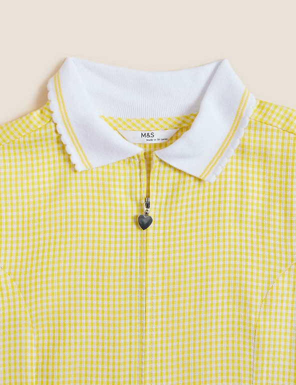 Dresses Girls' Gingham Pleated Zip School Playsuit (2-14 Yrs) 17 Dresses Girls' Gingham Pleated Zip School Playsuit (2-14 Yrs) - Image 15