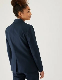 M&S Collection Blazers Girls' Slim Fit Blazer -SCHOOL UNIFORM Sales SD 04 T76 7530 F0 X EC 3