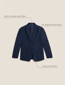 M&S Collection Blazers Girls' Slim Fit Blazer -SCHOOL UNIFORM Sales SD 04 T76 7530 F0 X EC 90