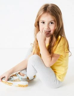 M&S Collection Cotton Rich Plain Leggings (2-7 Yrs) -SCHOOL UNIFORM Sales SD 04 T77 3173B T0 X EC 0