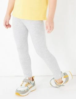 M&S Collection Cotton Rich Plain Leggings (2-7 Yrs) -SCHOOL UNIFORM Sales SD 04 T77 3173B T0 X EC 1