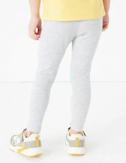 M&S Collection Cotton Rich Plain Leggings (2-7 Yrs) -SCHOOL UNIFORM Sales SD 04 T77 3173B T0 X EC 2
