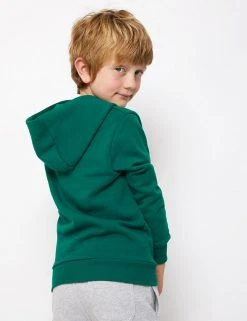 M&S Collection Jumpers Unisex Cotton Rich Hooded Sweatshirt (6-16 Yrs) -SCHOOL UNIFORM Sales SD 04 T87 4112B JP X EC 2
