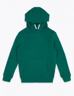 M&S Collection Jumpers Unisex Cotton Rich Hooded Sweatshirt (6-16 Yrs) -SCHOOL UNIFORM Sales SD 04 T87 4112B JP X EC 90