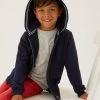 M&S Collection Jumpers Cotton Rich Plain Hoodie (2-7 Yrs) -SCHOOL UNIFORM Sales SD 04 T88 4500B F0 X EC 0