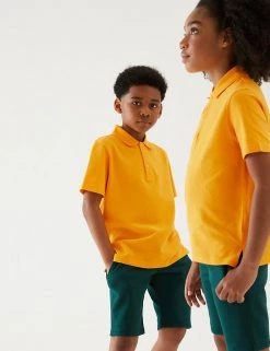 M&S Collection Polo-shirts Unisex Pure Cotton Polo Shirt (2-16 Yrs)
