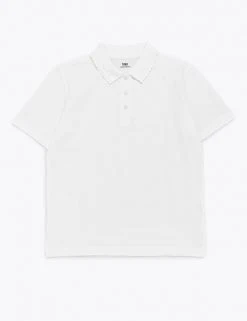 M&S Collection Polo-shirts School Girls' Pure Cotton Polo Shirt