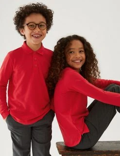 Polo-shirts Unisex Long Sleeve Polo Shirt (2-16 Yrs) 41 Polo-shirts Unisex Long Sleeve Polo Shirt (2-16 Yrs) -SCHOOL UNIFORM Sales SD 04 T93 2081 B0 X EC 0