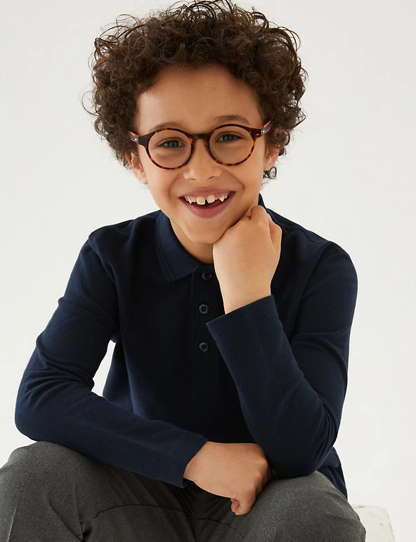 Polo-shirts Unisex Long Sleeve Polo Shirt (2-16 Yrs) 30 Polo-shirts Unisex Long Sleeve Polo Shirt (2-16 Yrs) - Image 28