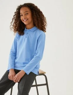 Polo-shirts Unisex Long Sleeve Polo Shirt (2-16 Yrs) 49 Polo-shirts Unisex Long Sleeve Polo Shirt (2-16 Yrs) -SCHOOL UNIFORM Sales SD 04 T93 2081 QE X EC 1