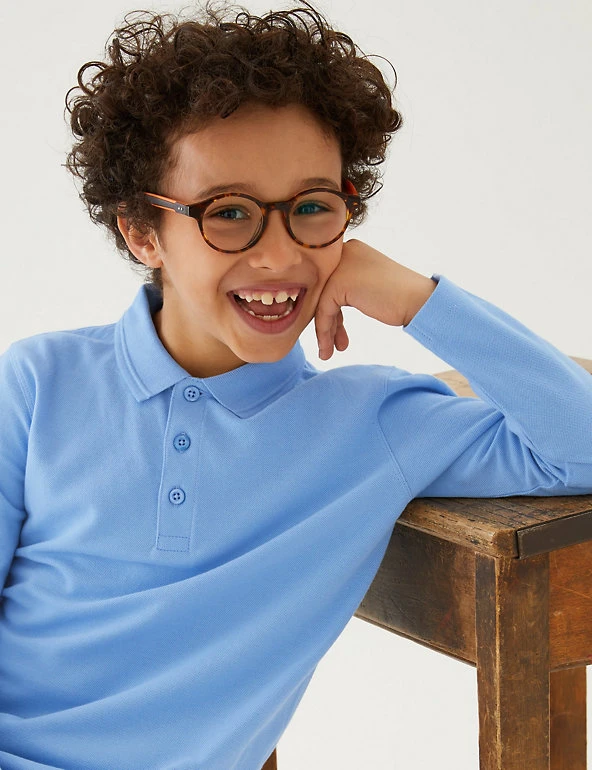 Polo-shirts Unisex Long Sleeve Polo Shirt (2-16 Yrs) 19 Polo-shirts Unisex Long Sleeve Polo Shirt (2-16 Yrs) - Image 17