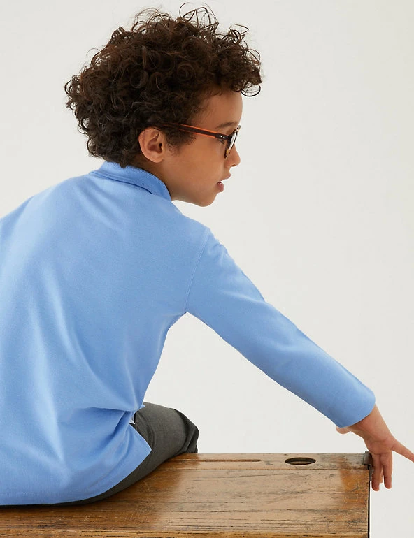 Polo-shirts Unisex Long Sleeve Polo Shirt (2-16 Yrs) 21 Polo-shirts Unisex Long Sleeve Polo Shirt (2-16 Yrs) - Image 19