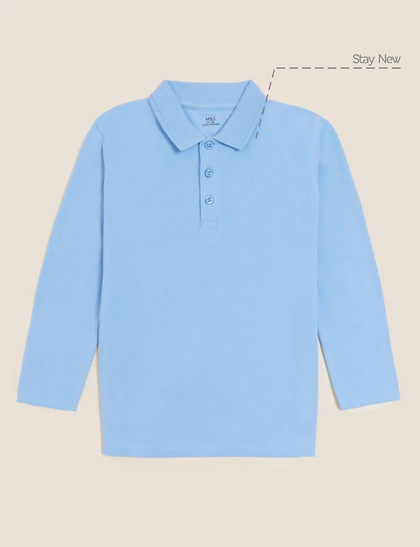 Polo-shirts Unisex Long Sleeve Polo Shirt (2-16 Yrs) 17 Polo-shirts Unisex Long Sleeve Polo Shirt (2-16 Yrs) - Image 15