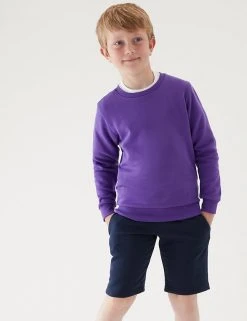 M&S Collection Jumpers School Unisex Cotton Regular Fit Sweatshirt (2-16 Yrs) 49 M&S Collection Jumpers School Unisex Cotton Regular Fit Sweatshirt (2-16 Yrs) -SCHOOL UNIFORM Sales SD 04 T93 2278 D0 X EC 1