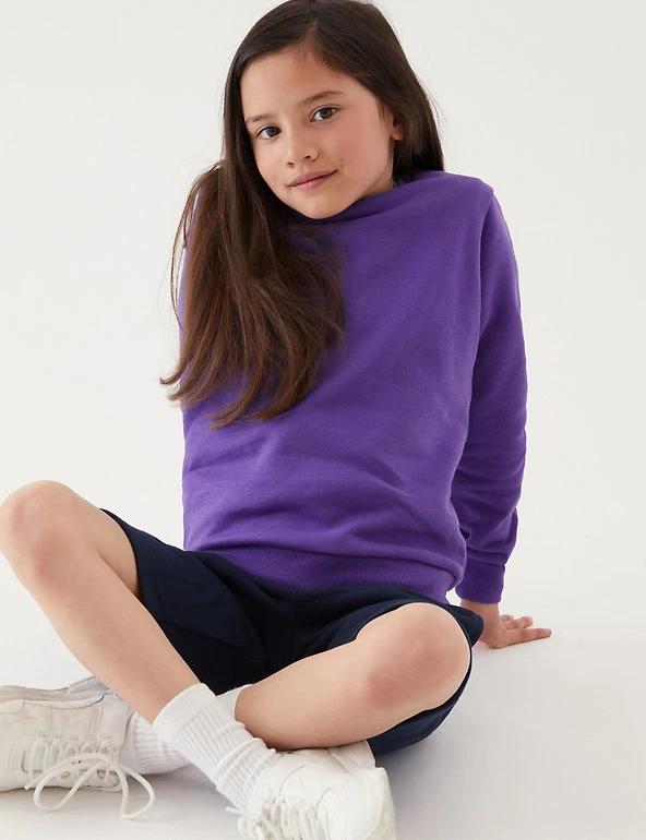 M&S Collection Jumpers School Unisex Cotton Regular Fit Sweatshirt (2-16 Yrs) 6 M&S Collection Jumpers School Unisex Cotton Regular Fit Sweatshirt (2-16 Yrs) - Image 4