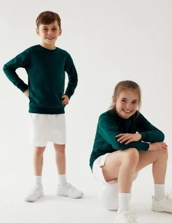 M&S Collection Jumpers School Unisex Cotton Regular Fit Sweatshirt (2-16 Yrs) 82 M&S Collection Jumpers School Unisex Cotton Regular Fit Sweatshirt (2-16 Yrs) -SCHOOL UNIFORM Sales SD 04 T93 2278 EE X EC 0