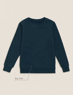 M&S Collection Jumpers School Unisex Cotton Regular Fit Sweatshirt (2-16 Yrs) 78 M&S Collection Jumpers School Unisex Cotton Regular Fit Sweatshirt (2-16 Yrs) -SCHOOL UNIFORM Sales SD 04 T93 2278 F3 X EC 90