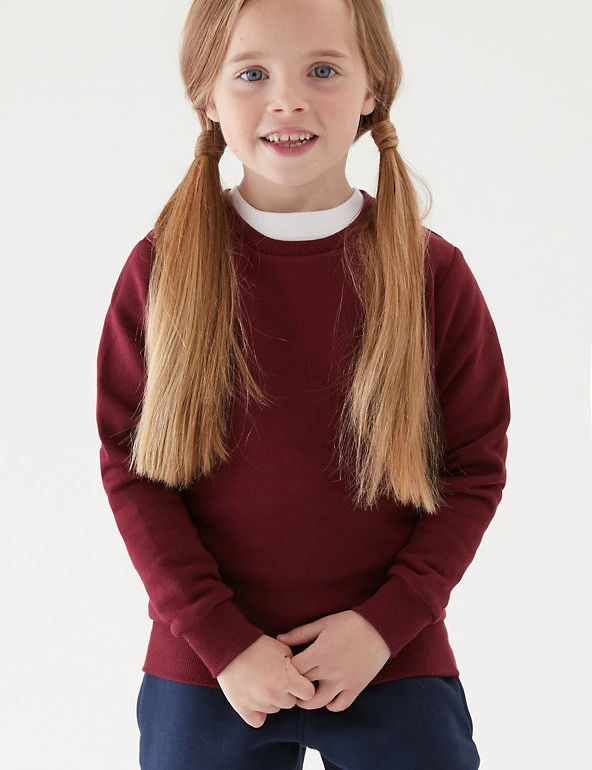 M&S Collection Jumpers School Unisex Cotton Regular Fit Sweatshirt (2-16 Yrs) 26 M&S Collection Jumpers School Unisex Cotton Regular Fit Sweatshirt (2-16 Yrs) - Image 24