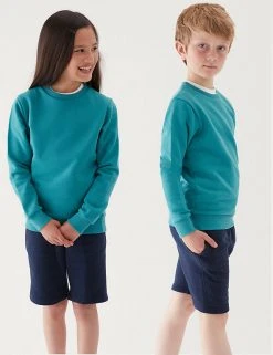 M&S Collection Jumpers School Unisex Cotton Regular Fit Sweatshirt (2-16 Yrs) 87 M&S Collection Jumpers School Unisex Cotton Regular Fit Sweatshirt (2-16 Yrs) -SCHOOL UNIFORM Sales SD 04 T93 2278 XS X EC 0