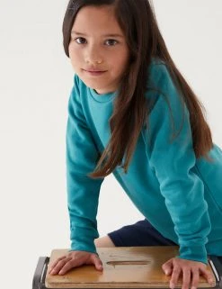 M&S Collection Jumpers School Unisex Cotton Regular Fit Sweatshirt (2-16 Yrs) 89 M&S Collection Jumpers School Unisex Cotton Regular Fit Sweatshirt (2-16 Yrs) -SCHOOL UNIFORM Sales SD 04 T93 2278 XS X EC 1
