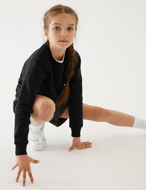 M&S Collection Jumpers School Unisex Cotton Regular Fit Sweatshirt (2-16 Yrs) 11 M&S Collection Jumpers School Unisex Cotton Regular Fit Sweatshirt (2-16 Yrs) - Image 9