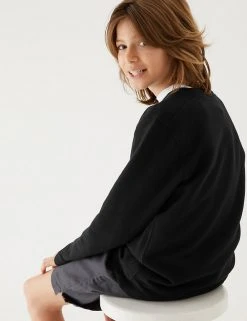 M&S Collection Jumpers School Unisex Cotton Regular Fit Sweatshirt (2-16 Yrs) 56 M&S Collection Jumpers School Unisex Cotton Regular Fit Sweatshirt (2-16 Yrs) -SCHOOL UNIFORM Sales SD 04 T93 2278 Y0 X EC 3