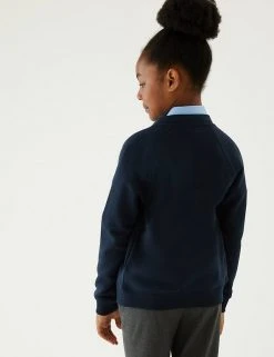 M&S Collection Cardigans Girls' Cotton Regular Fit School Cardigan (2-16 Yrs) -SCHOOL UNIFORM Sales SD 04 T93 2279 F3 X EC 2