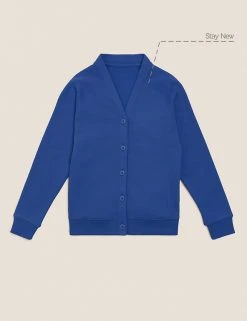 M&S Collection Cardigans Girls' Cotton Regular Fit School Cardigan (2-16 Yrs) -SCHOOL UNIFORM Sales SD 04 T93 2279 RA X EC 90