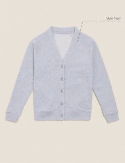 M&S Collection Cardigans Girls' Cotton Regular Fit School Cardigan (2-16 Yrs) -SCHOOL UNIFORM Sales SD 04 T93 2279 UT X EC 90