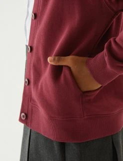 M&S Collection Cardigans Girls' Cotton Regular Fit School Cardigan (2-16 Yrs) -SCHOOL UNIFORM Sales SD 04 T93 2279 XM X EC 1