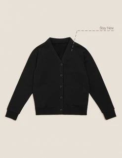 M&S Collection Cardigans Girls' Cotton Regular Fit School Cardigan (2-16 Yrs) -SCHOOL UNIFORM Sales SD 04 T93 2279 Y0 X EC 90
