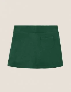 M&S Collection Shorts Girls' Cotton With Stretch Sports Skorts (2-16 Yrs) -SCHOOL UNIFORM Sales SD 04 T93 5252 EE X EC 90