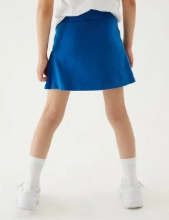 M&S Collection Shorts Girls' Cotton With Stretch Sports Skorts (2-16 Yrs) -SCHOOL UNIFORM Sales SD 04 T93 5252 RA X EC 3