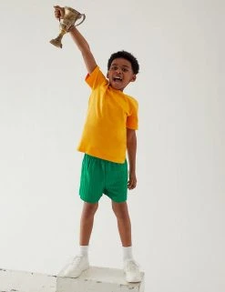 M&S Collection Unisex Sports Shorts (2-16 Yrs) 58 M&S Collection Unisex Sports Shorts (2-16 Yrs) -SCHOOL UNIFORM Sales SD 04 T93 5253 KF X EC 1