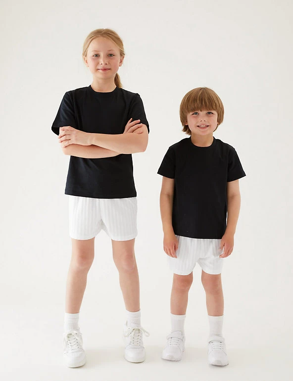 M&S Collection Unisex Sports Shorts (2-16 Yrs) 3 M&S Collection Unisex Sports Shorts (2-16 Yrs)