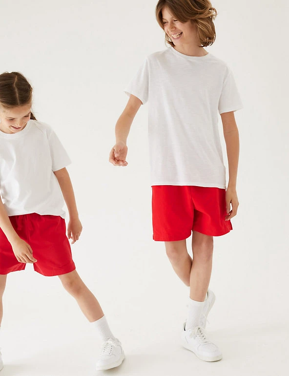 M&S Collection Unisex Pure Cotton Sports Shorts (2-16 Yrs) 9 M&S Collection Unisex Pure Cotton Sports Shorts (2-16 Yrs) - Image 7