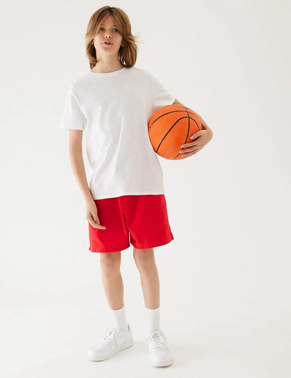 M&S Collection Unisex Pure Cotton Sports Shorts (2-16 Yrs) 11 M&S Collection Unisex Pure Cotton Sports Shorts (2-16 Yrs) - Image 9