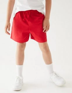 M&S Collection Unisex Pure Cotton Sports Shorts (2-16 Yrs) 44 M&S Collection Unisex Pure Cotton Sports Shorts (2-16 Yrs) -SCHOOL UNIFORM Sales SD 04 T93 5254 B0 X EC 3