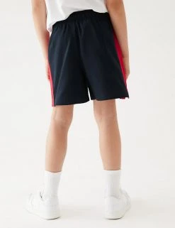 M&S Collection Unisex Pure Cotton Sports Shorts (2-16 Yrs) 51 M&S Collection Unisex Pure Cotton Sports Shorts (2-16 Yrs) -SCHOOL UNIFORM Sales SD 04 T93 5254 B4 X EC 4