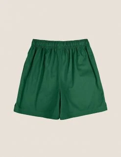 M&S Collection Unisex Pure Cotton Sports Shorts (2-16 Yrs) 65 M&S Collection Unisex Pure Cotton Sports Shorts (2-16 Yrs) -SCHOOL UNIFORM Sales SD 04 T93 5254 EE X EC 1