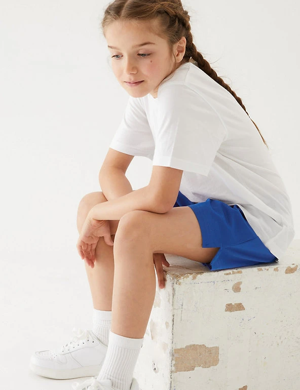 M&S Collection Unisex Pure Cotton Sports Shorts (2-16 Yrs) 30 M&S Collection Unisex Pure Cotton Sports Shorts (2-16 Yrs) - Image 28