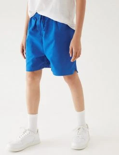 M&S Collection Unisex Pure Cotton Sports Shorts (2-16 Yrs) 62 M&S Collection Unisex Pure Cotton Sports Shorts (2-16 Yrs) -SCHOOL UNIFORM Sales SD 04 T93 5254 RA X EC 3