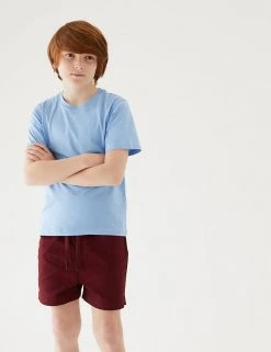 M&S Collection Unisex Pure Cotton Sports Shorts (2-16 Yrs) 37 M&S Collection Unisex Pure Cotton Sports Shorts (2-16 Yrs) -SCHOOL UNIFORM Sales SD 04 T93 5254 XM X EC 2