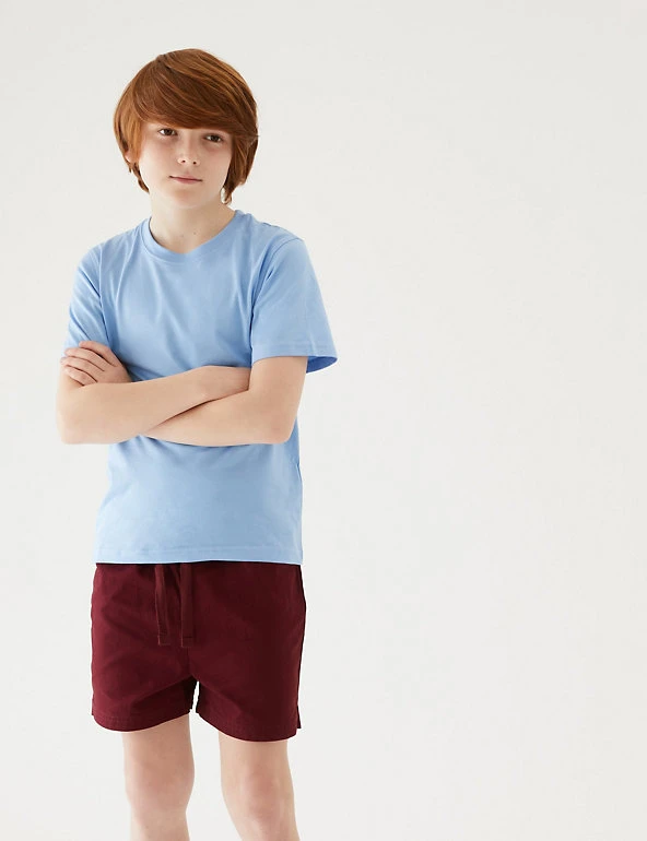 M&S Collection Unisex Pure Cotton Sports Shorts (2-16 Yrs) 6 M&S Collection Unisex Pure Cotton Sports Shorts (2-16 Yrs) - Image 4